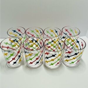 Mid Century Modern (8) Acrylic Tumblers Cups Pastel Unbranded MCM 60’s 70’s